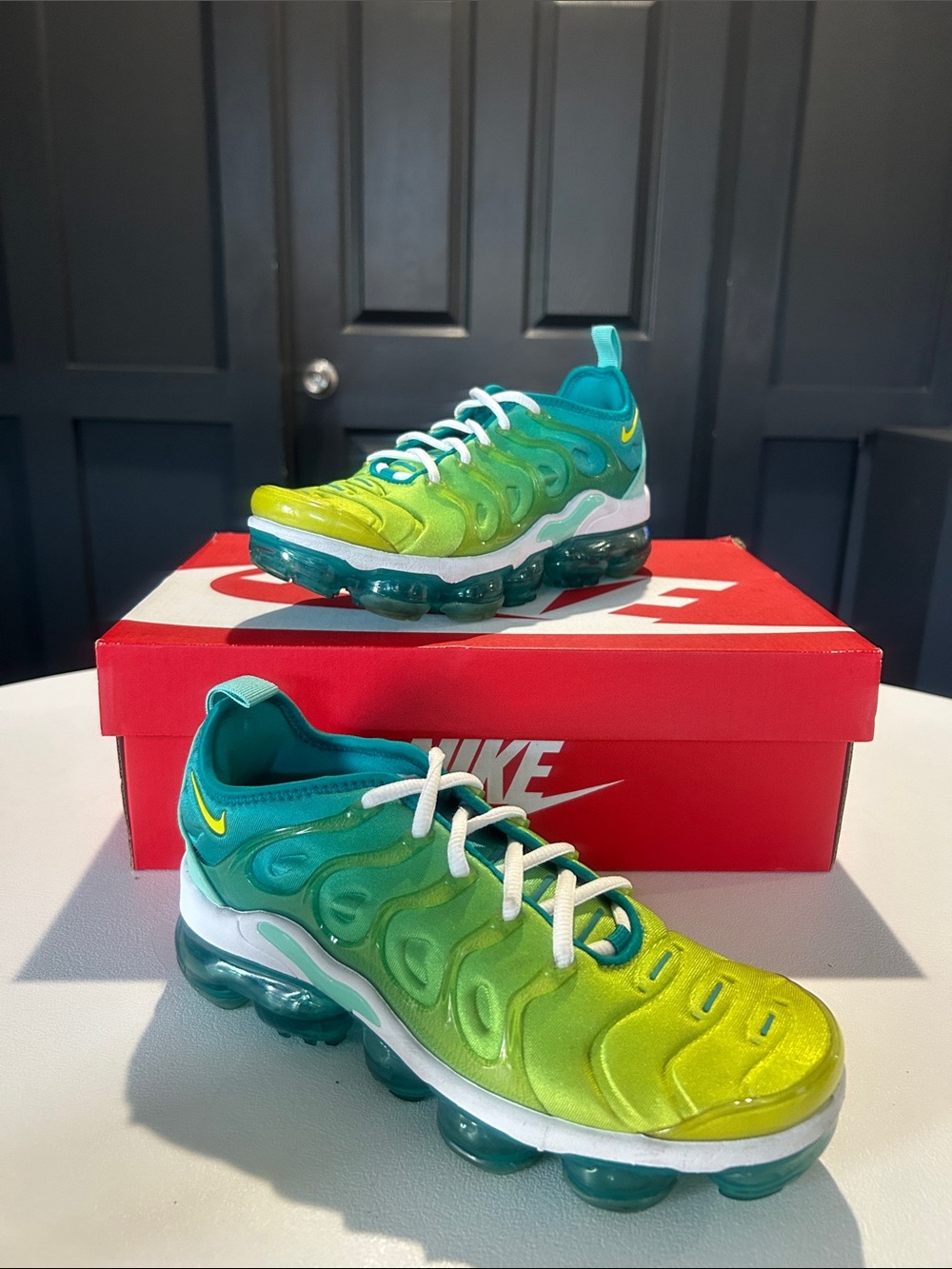 Nike Air VaporMax Plus “Lemon Lime” Women’s Size 6.5